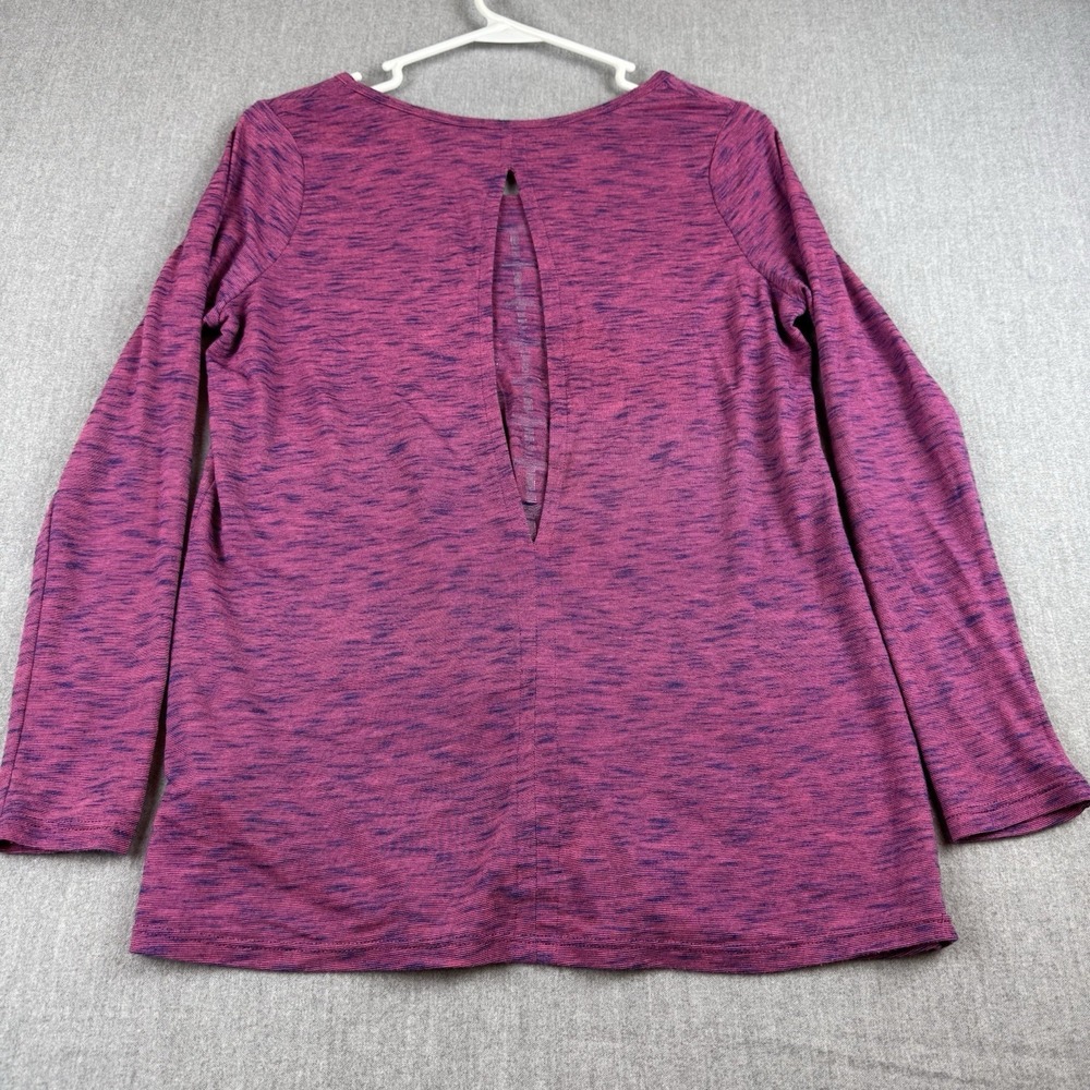 EVcR Active Women's Exercise‎ Top Raspberry Pink Open Back Large - Picture 8 of 8
